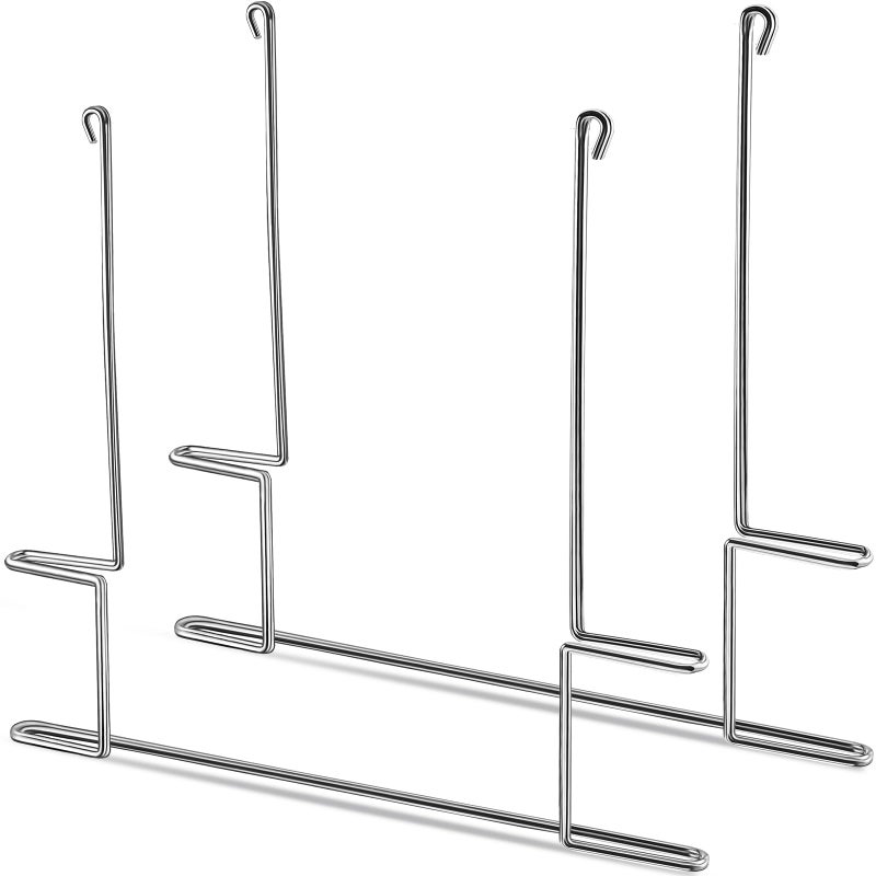 Hicarer 2 Pcs Anti Sail Mud Flap Bracket 26 x 21 Inch Chrome Plated Mudflap Hanger Holder Keep Mudflaps Straight and Flat Bolt or Weld on to Truck or Trailer Silver - Image 2
