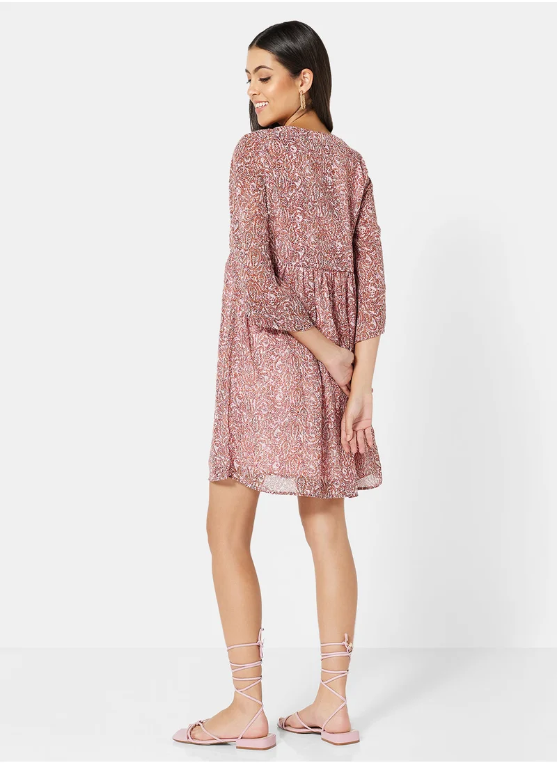 فيرو مودا Paisley Print Mini Dress