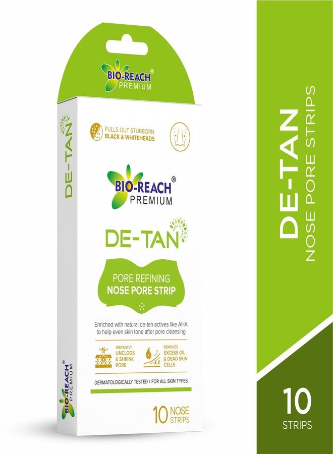 Bio-Reach Premium DE-TAN Pore Refining Nose Pore Strip with AHA, Dermatologically Tested, for All Skin Types, Pack of 2 (20 Strips) - Image 3