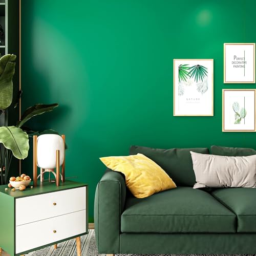 HOME13 Wallpaper Self Adhesive Dark Green Matte Removable and Decorative Vinyl Wallpaper for Kitchen Countertop Cabinets Table 1 Ft x 10 Ft with 2pcs - Image 5