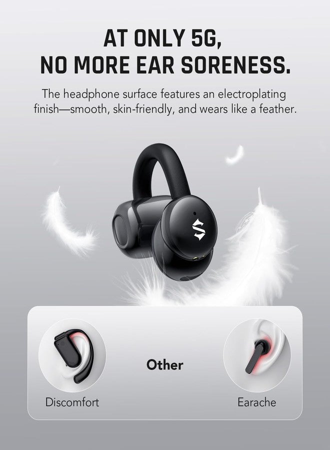 BLACK SHARK سماعات أذن بلاك شارك القابلة للتعليق، سماعات أذن مفتوحة، أوضاع مزدوجة للموسيقى والألعاب، تصميم خفيف الوزن 5g وعرض رقمي، مكالمات واضحة DNN، 50 ساعة من وقت التشغيل، ملائمة مريحة للرياضة، الجري، التمارين - Image 3