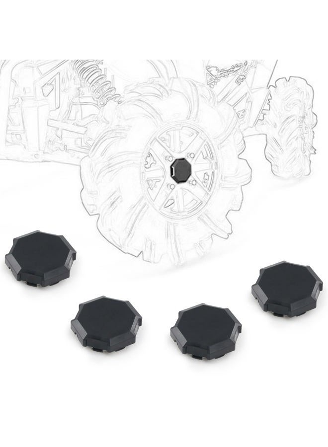 CPOWACE Pack 4 Wheel Tire Rim Hub Cap Cover For Polaris RZR 900 100 XP 4 1522216-655 (Black) - Image 1