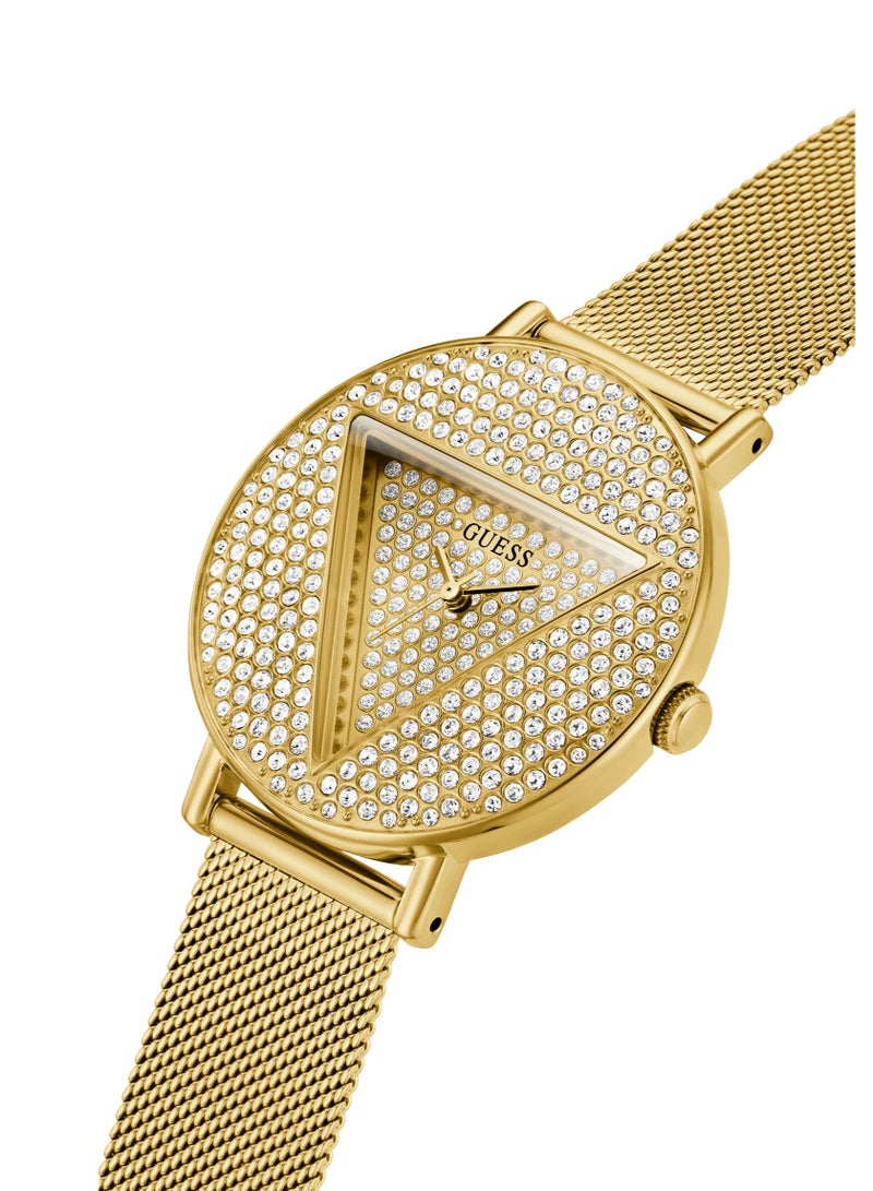 GUESS Women's Gold Analog Stainless Steel Strap Watch - GW0477L2 - Image 2