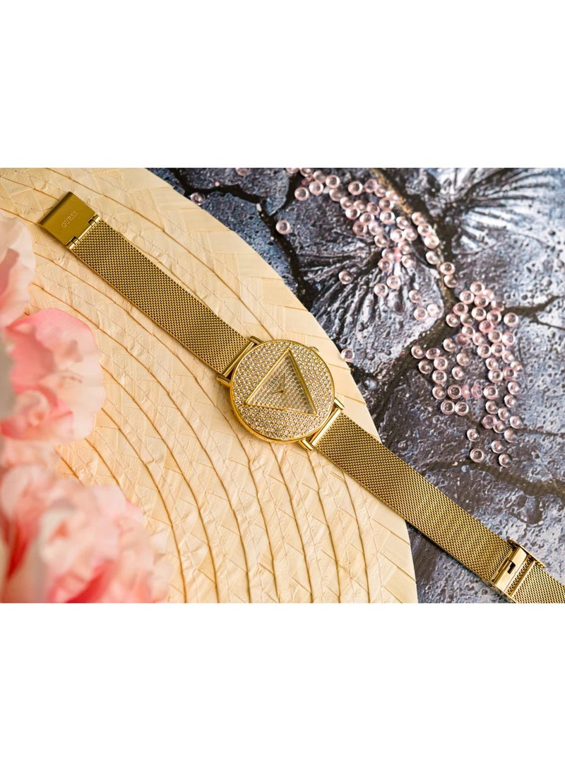 GUESS Women's Gold Analog Stainless Steel Strap Watch - GW0477L2 - Image 4