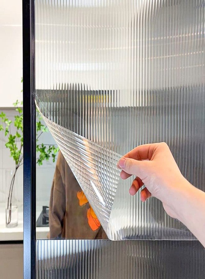 Hoonng Vinyl Window Privacy Film, Window Sticker, Vertical Stripes, 44.5 x 200 cm - Image 4