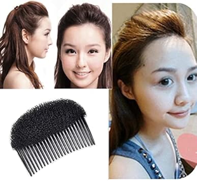 Quupy 1Set Hair Styling Accessories Kit Bump It Up Volume Hair Base Pads Hair Comb Hairpins Ponytail Roller Rings Bun Maker Holder for Women Girls - Image 4