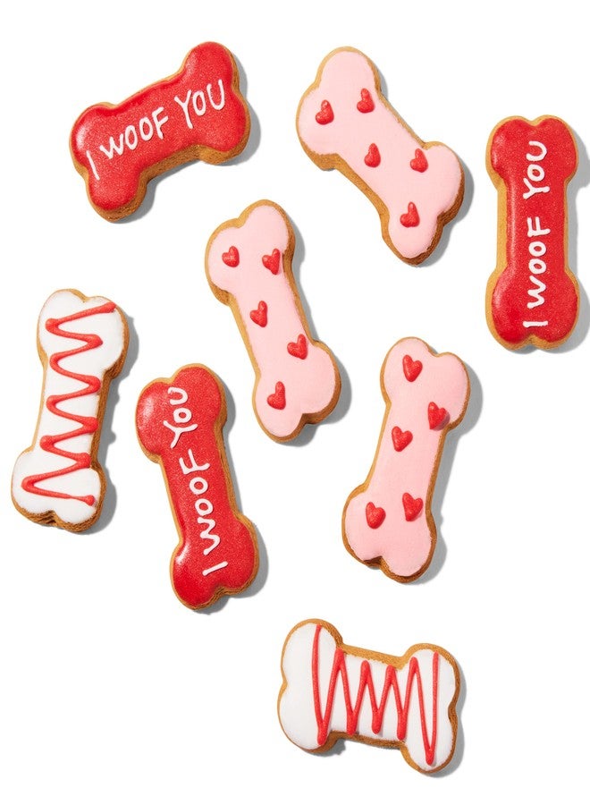 Thoughtfully Pets, Puppy Love Gourmet Dog Cookie Gift Set, Ginger Flavored Crunchy Dog Treats in Bone Shapes, Set of 8 - Image 2