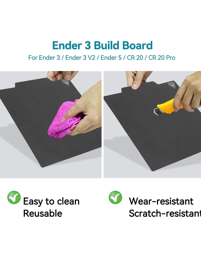 SYOSI - Magnetic 3D Printer Build Plate, Removable Heated Bed Cover for Ender 3, Improve Print Adhesion and Removal - Image 1