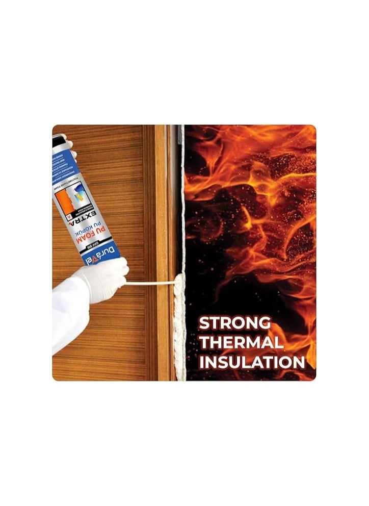 Duravel PU Foam Extra, 750ml, Polyurethane Foam for Filling & Insulation  - Image 4