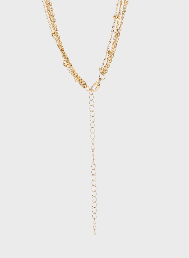 Ginger Layered Discs Necklace