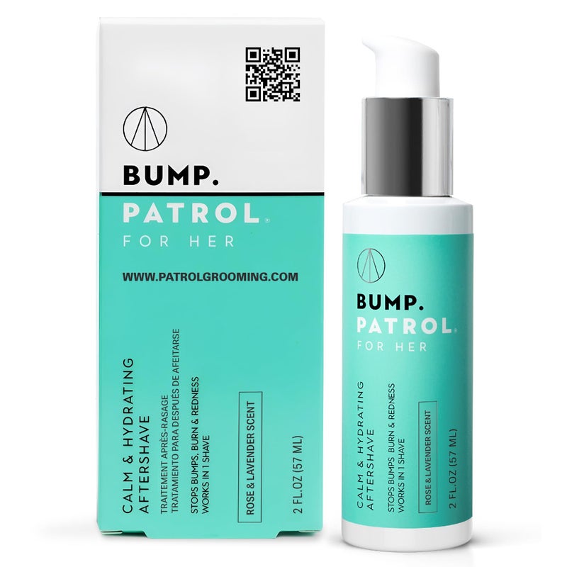 Bump Patrol bump patrol aftershave for Women, Calm & Hydrating after shave for women - ingrown hair treatment, Razor Bumps & Burn Relief, Rose & Lavender Scent, Dye & Sulfate Free - 2 Fl Oz - Image 1