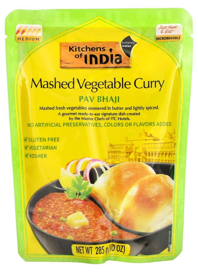 Kitchens of INDIA Pav Bhaji Mashed Vegetable Curry Medium 10 oz (285 g) 