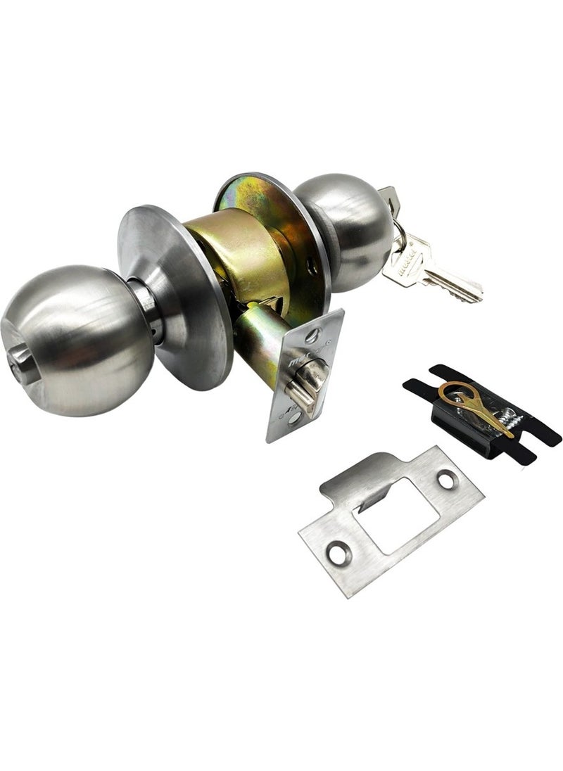 Master - Hotel Type Room Knob Satin Lock - Image 1