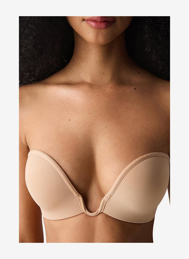 Penti Women Deep Decollete Beige Push Up Wired Padded Bra - Image 2