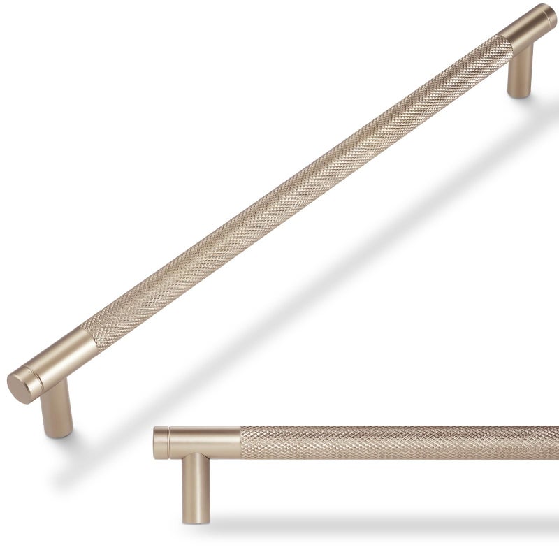 POVEFONK 10 Pack 10 inch254mm Champagne Bronze Kitchen Cabinet Handles Knurled Cabinet Pulls Gold Drawer Pulls Kitchen Hardware - Image 2