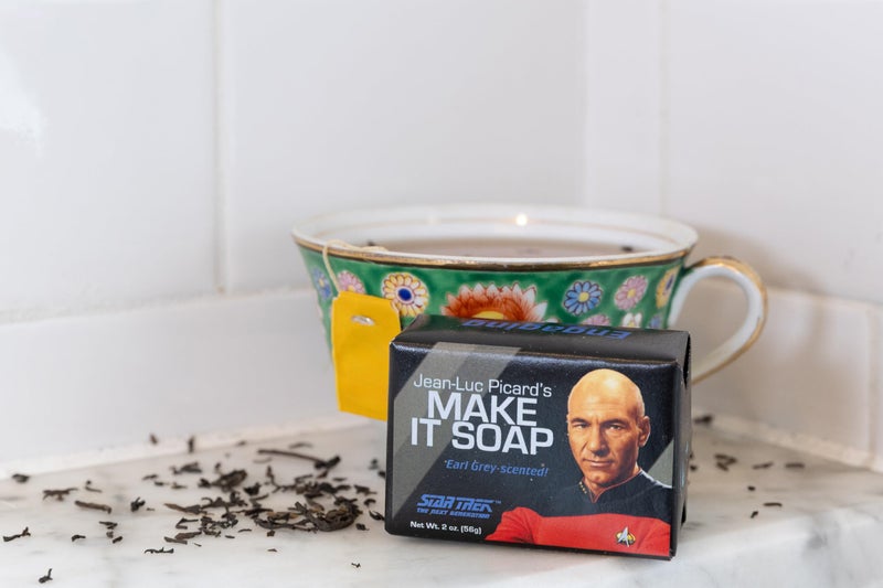 The Unemployed Philosophers Guild Star Trek Jean Luc Picard Make it Soap! - Made in the USA, 2oz (56g) Travel or Hotel Sized Guest Bar Soap - Image 5