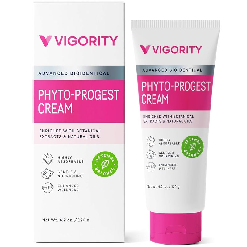 Vigority Phyto-Progest Cream for Women â€“ Botanical Balance & Hydration Support â€“ Gentle, Nourishing, and Fast-Absorbing Formula - Image 1