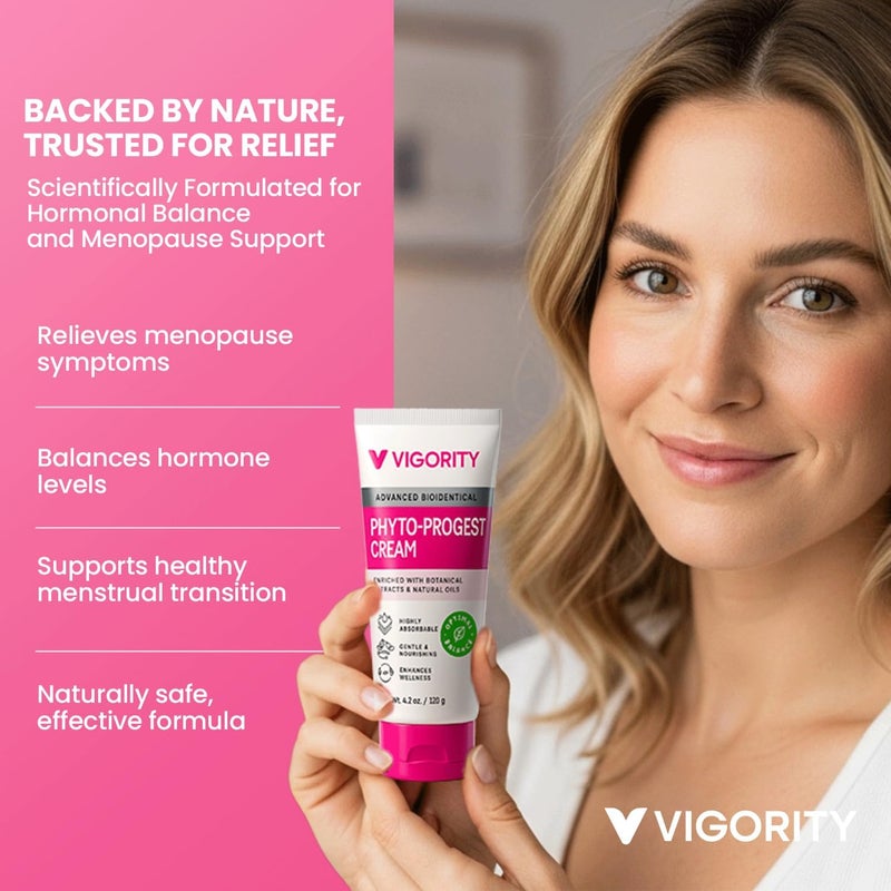 Vigority Phyto-Progest Cream for Women â€“ Botanical Balance & Hydration Support â€“ Gentle, Nourishing, and Fast-Absorbing Formula - Image 2