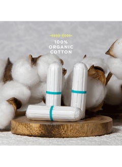 PEESAFE PeeSafe 100% Organic Cotton Tampons, Comfortable & Stain-Free, Biodegradable, Dermatologically tested, Very heavy flow Super Plus size, 16 tampons  - Image 4
