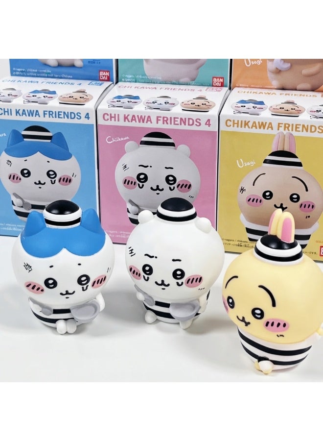 Miniso Chiikawa Friends Series Decorative Character Figure, 1 Assorted Character from 8 Designs, Cute Collectible Accessory and Gift - Image 4