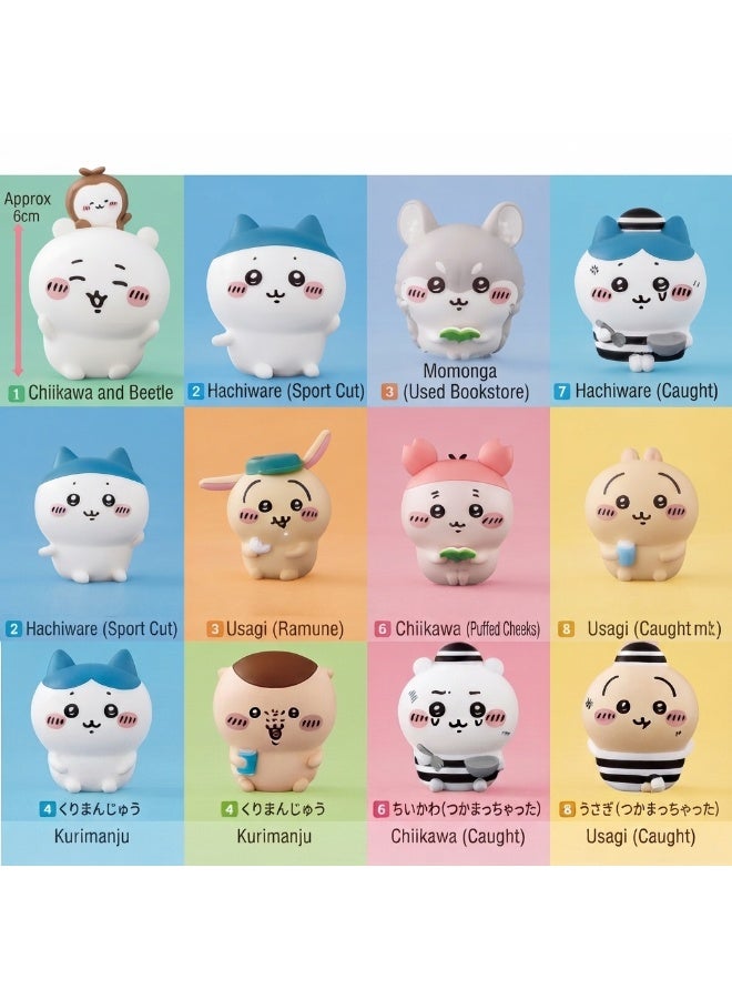 Miniso Chiikawa Friends Series Decorative Character Figure, 1 Assorted Character from 8 Designs, Cute Collectible Accessory and Gift - Image 2