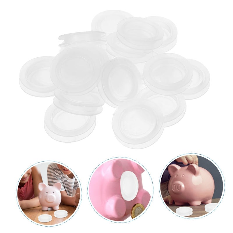 3 Pack 60 Pcs Piggy Bank Plugs Stoppers Bottom Covers For Saving Box And Jars Multi Purpose Sealing Caps - Image 5