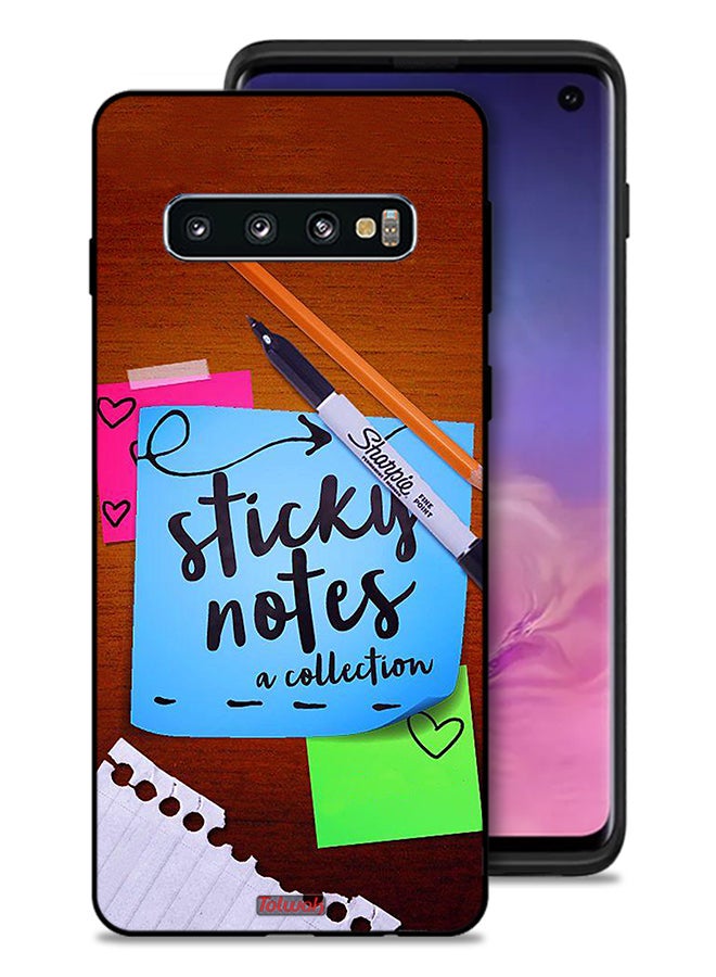 Tolwak Samsung Galaxy S10 Protective Case Cover Sticky Notes - Image 1