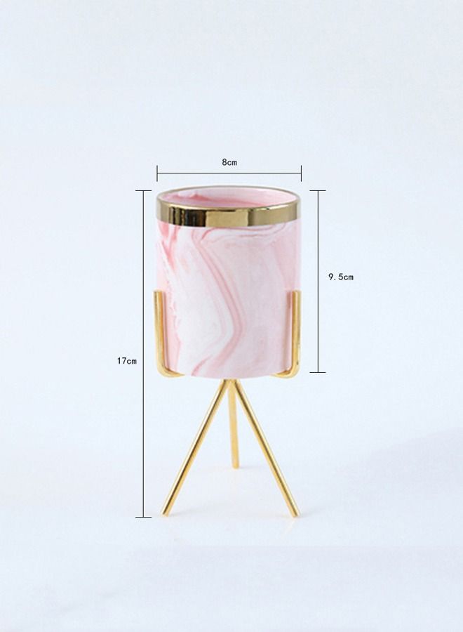 Nordic Style Ceramic Storage Household Storage Tank for Dresser Desktop Makeup Brush Eyebrow Pencil Lipstick - Image 3