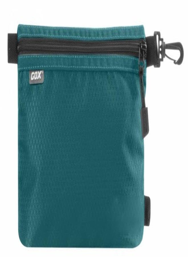 GOX Small Toiletry Bag for Men Bulk Cosmetic Bag Dopp Kit Carry On Zipper Pouch Organization Nylon Small Packing Sack Waterproof (Turquoise) - Image 1