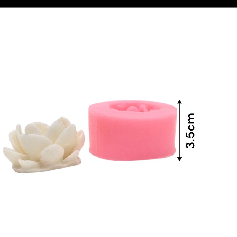 Polaris Fox Polaris Fox Pack of 1 Small Lotus Silicon Mould | Can be Used for Candle and soap Making | Wax Capacity is 23gm.  - Image 4