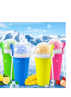 ميكسد Slushie صانع كأس ، تيك توك ماجيك الآيس كريم المجمد كأس ، كأس التبريد ، مزدوج مقذوف Slushie صانع كأس ، عصامي ميلك شيك الآيس كريم آلة ( الأخضر )  - Image 4