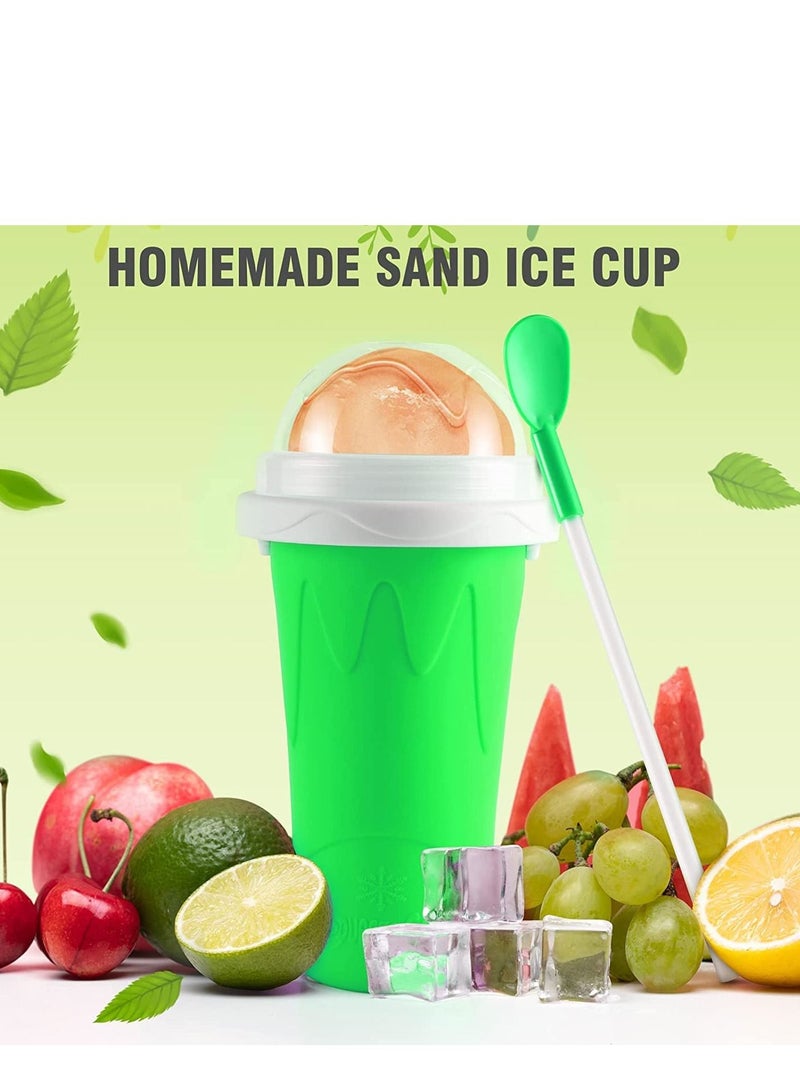 Slushie Maker Cup, Magic Quick Frozen Smoothies Cup, Cooling Cup, Double Layer Squeeze Slushy Maker Cup, Homemade Milk Shake Ice Cream Maker