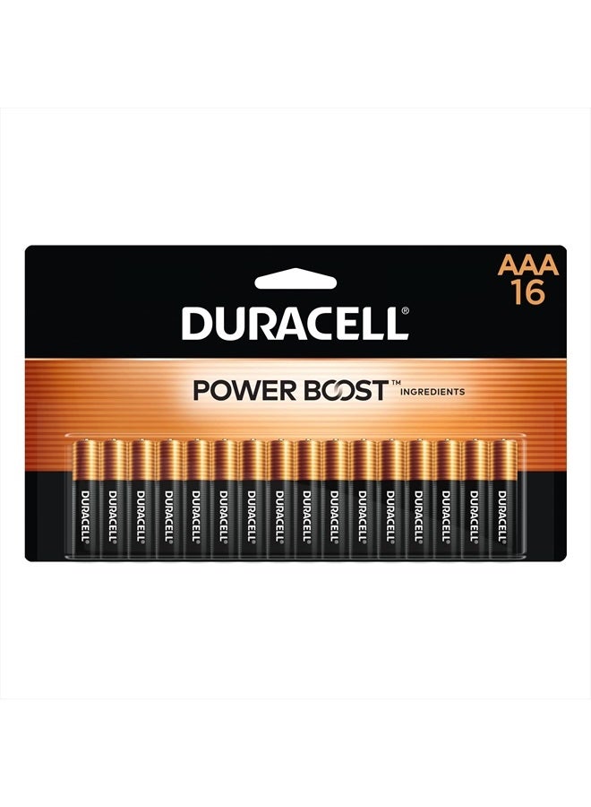Duracell بطاريات دوراسيل كوبر توب AAA مع مكونات تعزيز الطاقة، عبوة 16 عدداً بطارية AAA مع طاقة طويلة الأمد، بطارية قلوية AAA للأجهزة المنزلية والمكتبية - Image 1