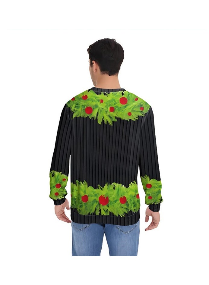 إسكدنيا جنس واحد عيد الميلاد القفز مطبوعة سترة سويتشرت الخريف الشتاء قمم الملابس - Image 2