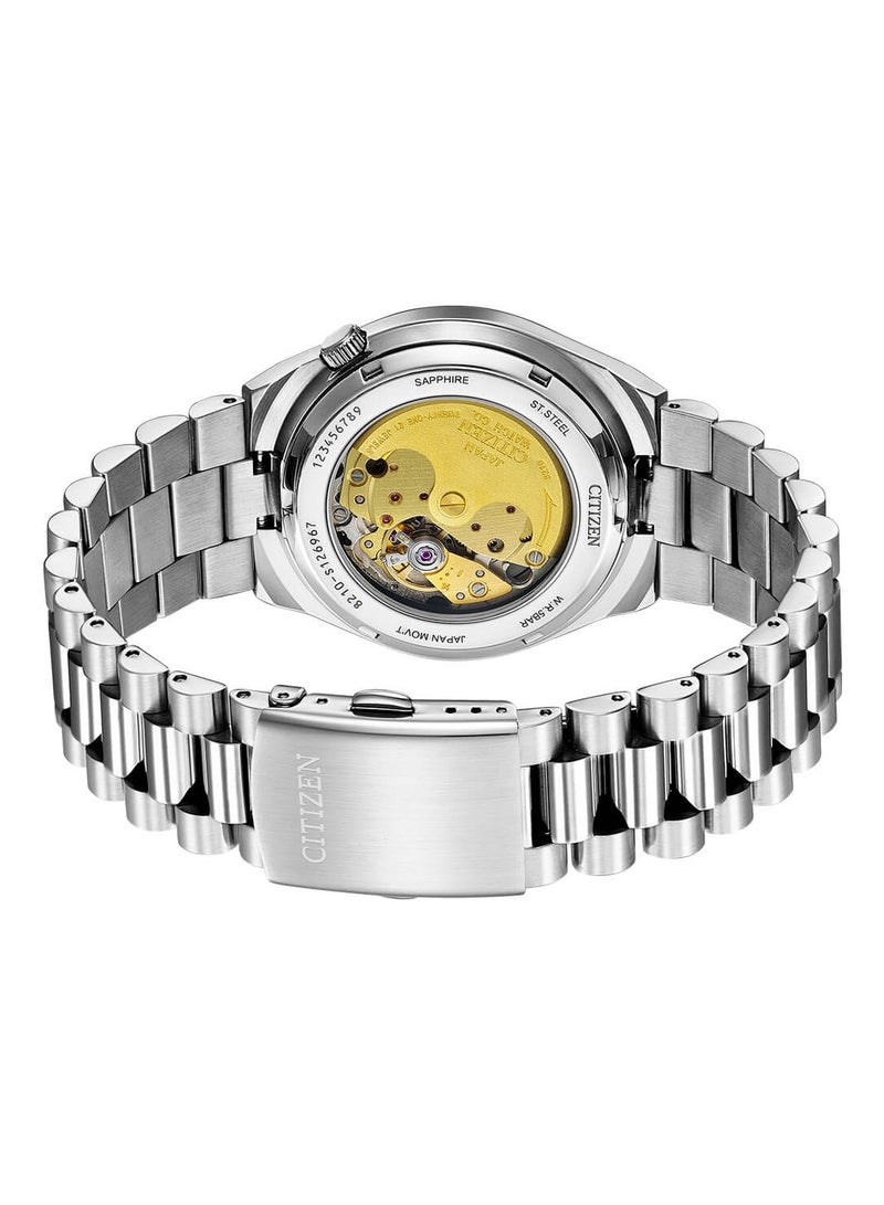 CITIZEN Tsuyosa Automatic Black Dial Stainless Steel Men's Watch NJ0151-53E - Image 4