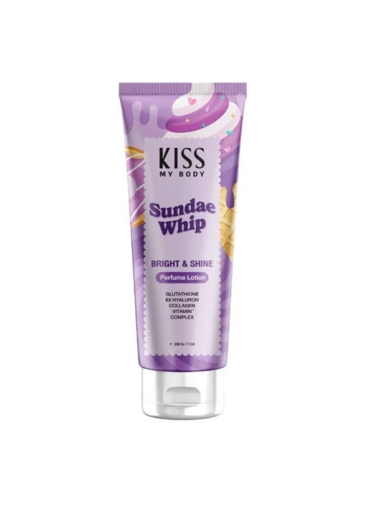 KISS MY BODY Bright And Shine Perfume Lotion Sundae Whip 200g  - Image 1