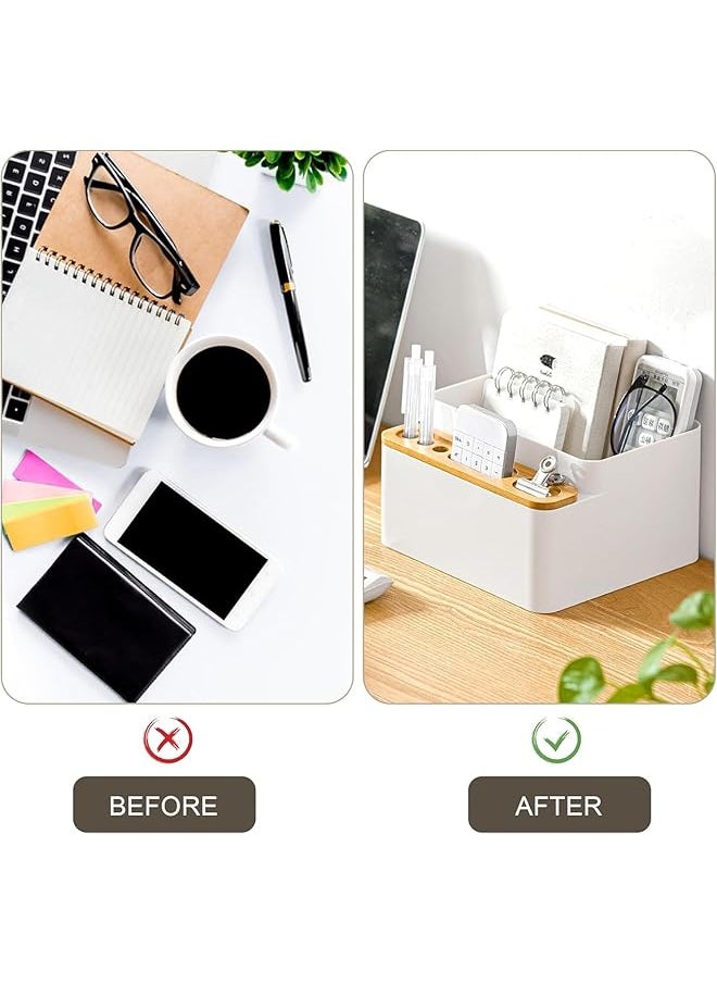 Desk Organizer Pen Pencil Holder With Compartments Table Storage Box With Divider Desktop Caddy With Adjustable Wooden Dividers For Home Office - pzsku/Z9F198D4E0C7B4C8C3545Z/45/_/1740916842/065c05ed-5032-4a82-b8d4-d9b3fff84e0f