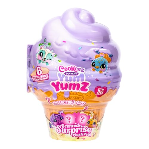 Cookeez Makery حزمة توأم كوكيس ميكري يام يامز، مليئة بالمرح ومليئة بالنكهات! أضف المكونات واكتشف 2 حيوانات محشوة عطرة لطيفة داخل مخروط الآيس كريم الذي يمكنك تخصيصه، أكثر من 30 لجمعها - قد تختلف الأنماط - Image 1