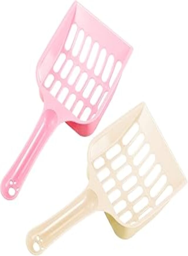GORILLAPLANET Cat Litter Spreading Scoop with Strong Plastic Easy Handle - 2 Pieces