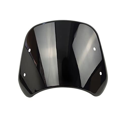 HARPUOU Universal Motorcycle Windshield Wind Deflector Windscreen Front Flyscreen with Mount for Motorbike 5"-7" LED Headlight - Image 2