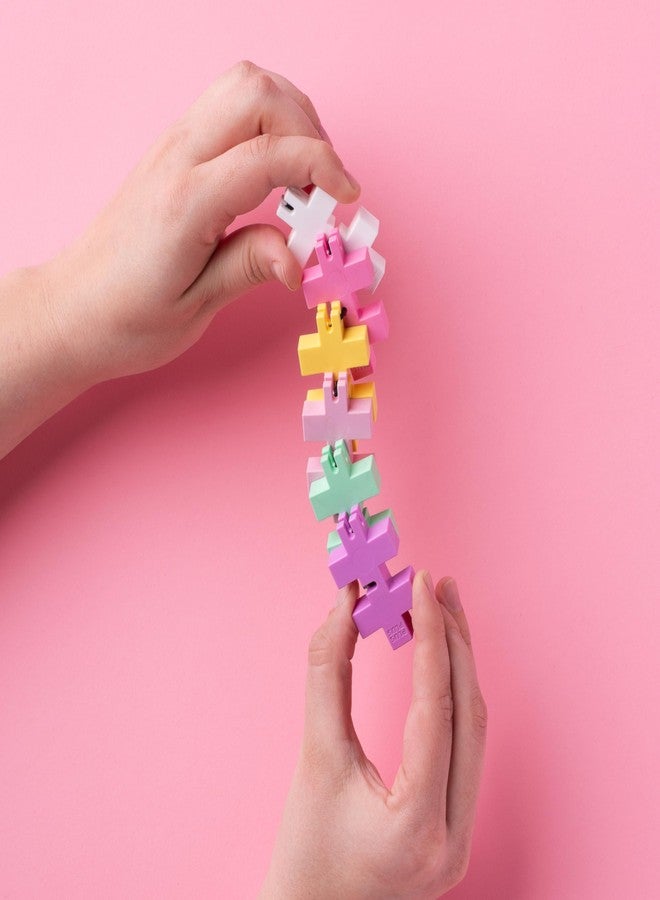 Plus-Plus Plus Plus - HEXEL Bubblegum - Fidget Sensory Puzzle Toy - Travel Friendly, Quiet Stress and Anxiety Relief for Kids/Adults - Image 3