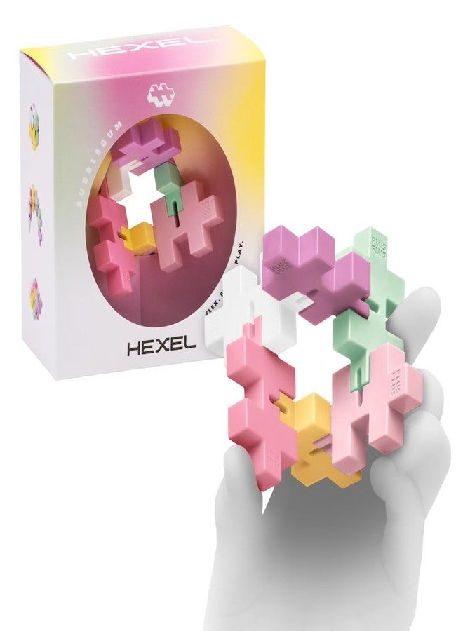 Plus-Plus Plus Plus - HEXEL Bubblegum - Fidget Sensory Puzzle Toy - Travel Friendly, Quiet Stress and Anxiety Relief for Kids/Adults - Image 1