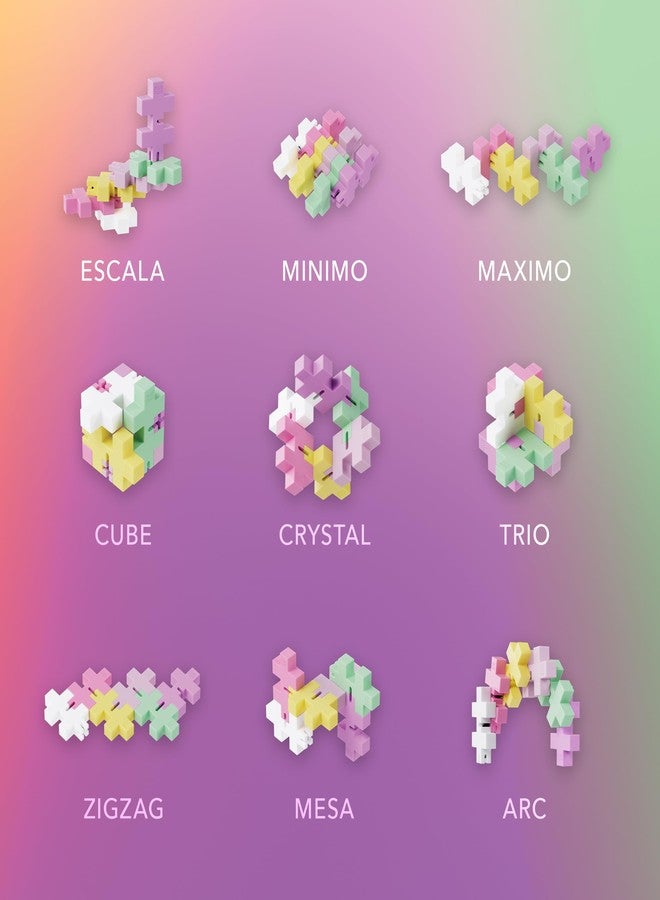 Plus-Plus Plus Plus - HEXEL Bubblegum - Fidget Sensory Puzzle Toy - Travel Friendly, Quiet Stress and Anxiety Relief for Kids/Adults - Image 4