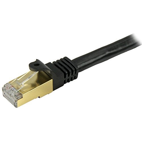 Startech.com StarTech 7ft CAT6a Ethernet Cable 10 Gigabit Shielded Snagless RJ45 100W PoE Patch Cord 10GbE STP Network Cable with Strain Relief Black UL TIA C6ASPAT7BK - Image 3