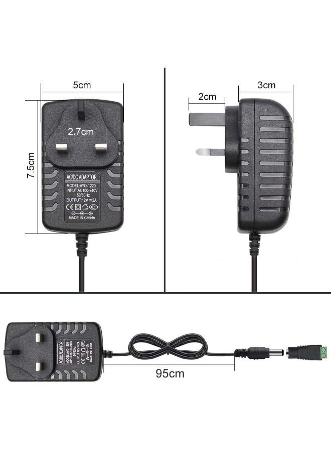 محول إمداد الطاقة لحوض السمك من بي آند كيه تيار متردد 100-240 فولت إلى تيار مستمر 12 فولت 2 أمبير محمول بنفايات - Image 3
