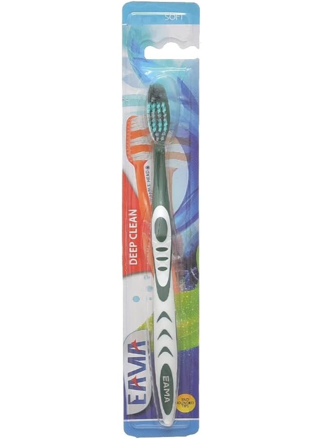 eama Deep Cleaning Toothbrush – Firm Yet Gentle Bristles to Help Remove Stains and Support Daily Oral Hygiene & Fresh Breath - Image 1