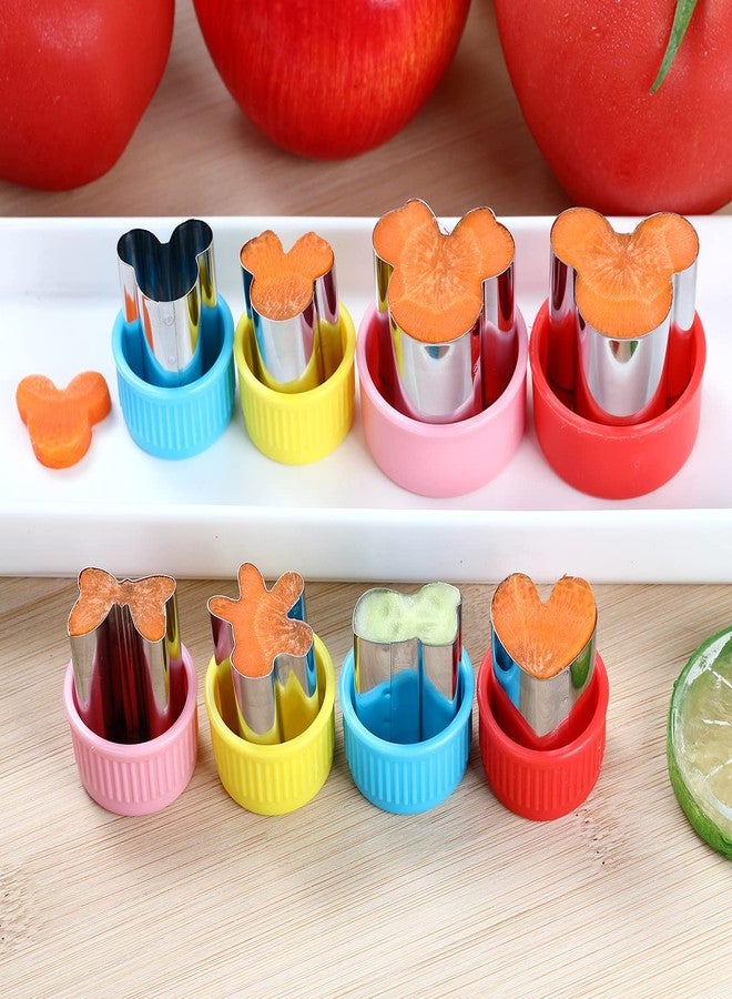 Elfkitwang Minnie Themed Cookie Cutters Set,Minnie Head Cartoons Shapes Cookie Cutter for Kids Sandwich Cakes Biscuits Vegetables Fruit Cutters Baking Mold(Assorted Sizes) - Image 3