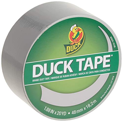 Duck Brand Colored Duct Tape, Dove Grey, 1.88 Inches x 20 Yards, Single Roll (285226) - Image 1