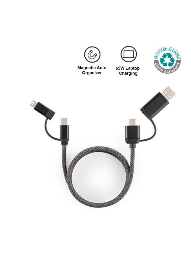 Memorii ORSTED - 65W Recycled Magnetic 4-in-1 Multi-Cable - Image 1