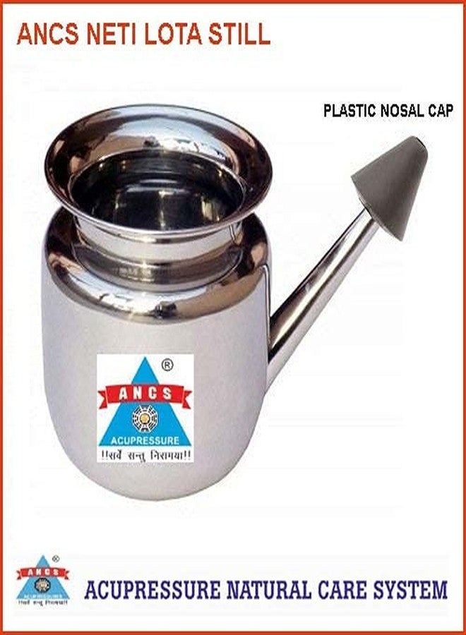 ANCS Surgicals Stainless Steel Ayurvedic Jal Neti Lota Neti Pot for Sinus Congestion - Image 2